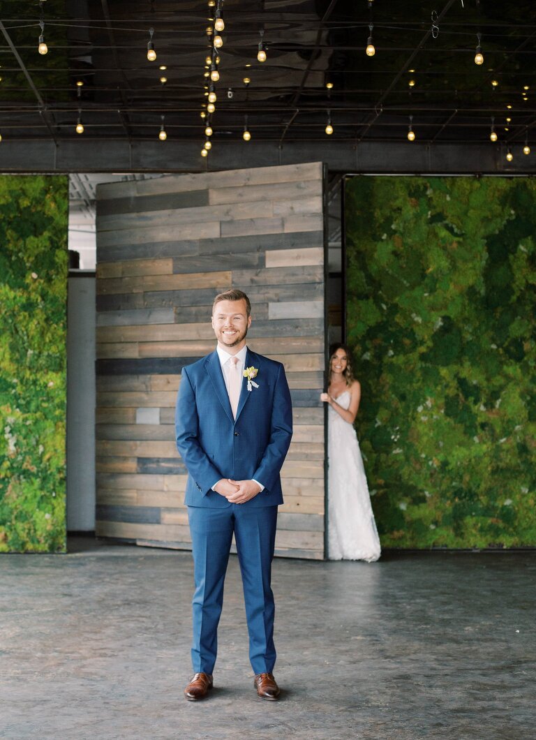 Intimate Moss Denver indoor ceremony by Vail Wedding Photographer, Amanda Berube Photography - Moss Denver