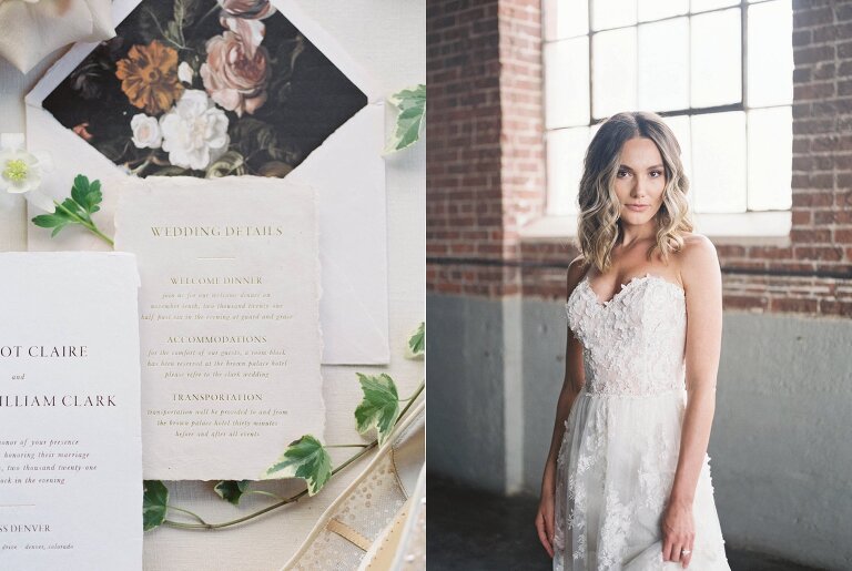 Intimate Moss Denver indoor ceremony by Vail Wedding Photographer, Amanda Berube Photography